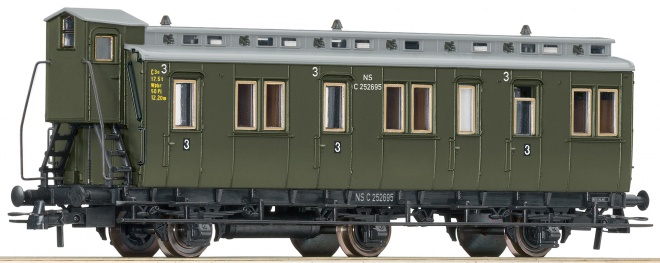 Compartment car 3rd class with brakemans cabin<br /><a href='images/pictures/Roco/64454.jpg' target='_blank'>Full size image</a>